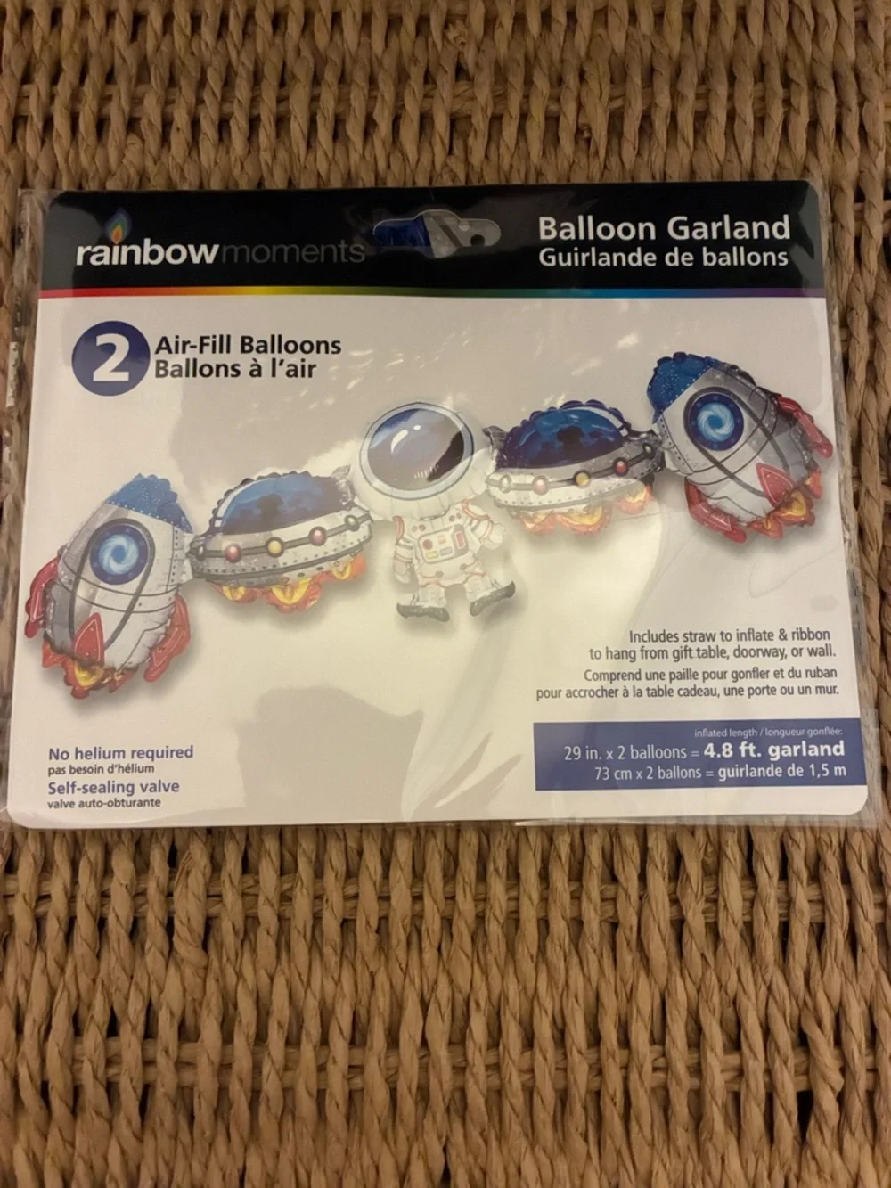 Space Rocket and Astronaut Balloon Garland
